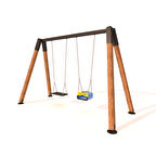 Ahşap Salıncak, İkili Park Salıncağı Ahşap