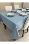 Sıvı Geçirmez Dertsiz Masa Örtüsü Mavi 13 Parça
