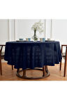 Simsiz Keten Yuvarlak Dertsiz Masa Örtüsü 160cm