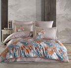 Hobby Premium Deluxe 300TC Çift Kişilik Saten Nevresim Takımı Dolce Vita Bej