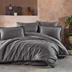 Clasy Saten Çift Kişilik Nevresim Takımı Marsela v3 Gri