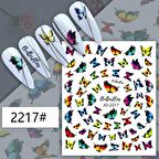 Adanil Renk Geçişli Kelebek Sticker J0-2217