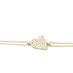 Taşlı Kalp Detaylı Spor Bileklik