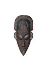 Dekoratif Duvar Objesi Ahşap Kötü Ruhları Uzaklaştıran Maske