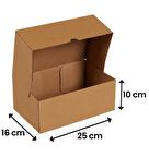 25x16x10-500 Adet Kesimli Karton Kutu - Internet Ve Kargo Kutusu