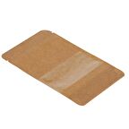 8,5 Cm x 14,5 Cm + 2,5 Cm -100 Adet Kraft Dar Pencereli Doypack