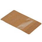 13 Cm x 22,5 Cm + 3,5 Cm -3000 Adet Kraft Dar Pencereli Doypack