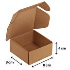 8x8x4-200 Adet Kilitli E Ticaret Karton Kargo Kutusu