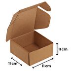 11x11x11-50 Adet Kilitli E Ticaret Karton Kargo Kutusu 