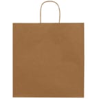 32x12x41-100 Adet Burgu Saplı Kraft Çanta