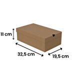 32,5X19,5X11 - Kendinden Kapaklı Ayakkabı  Kutusu  - 100 Adet