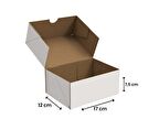17x12,5x7,5 - Beyaz Kesimli Karton Kutu - Internet Ve Kargo Kutusu - 1000 Adet