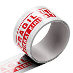 Packanya Dikkat Kırılır - Fragile Baskılı Koli Bandı 70 MM x 40 M 6 Adet