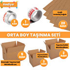 Orta Boy Taşınma Seti - Koli - Eşya Taşıma - Taşıma Kolisi