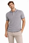 Erkek Polo Yakal Düğmeli Triko Tişört Yazlık Dokuma Regular Fit T-Shirt - Gri