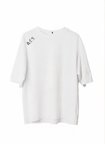 Erkek Baskılı T-Shirt Kısa Kol Bisiklet Yaka Regular Fit Rahat Kalıp Günlük Tişört - Beyaz