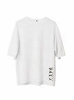 Erkek Baskılı T-Shirt Kısa Kol Bisiklet Yaka Regular Fit Rahat Kalıp Günlük Tişört - Beyaz