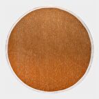 Çam Halı Crea Decolux Azade 8203 Hardal Daire Özel Kaymaz Tabanlı Pamuk Dokuma Kilim