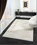 Çam Halı Crown FL004S Krem Gold Modern Desen Salon Halısı