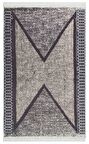 Eko Halı Arya Ar 02 Grey Yıkanabilir Çift Taraflı Modern Desenli Dokuma Kilim