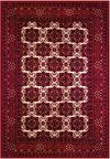 Çam Halı Gloria TD722 Bordo Afgan Desen Dokuma Saçaklı Kilim
