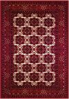 Çam Halı Gloria TD722 Bordo Afgan Desen Dokuma Saçaklı Kilim