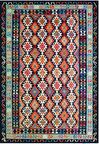 Çam Halı Gloria TD749 Multi Etnik Desen Dokuma Saçaklı Kilim