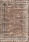 Çam Halı Gloria TD95401 Kahverengi Art Deco Modern Desen Dokuma Saçaklı Kilim