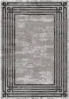 Çam Halı Gloria TD95402 Gri Art Deco Modern Desen Dokuma Saçaklı Kilim