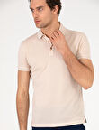 Erkek Slim Fit Serin Tutan Polo Yaka Düğmeli T-shirt -D7087