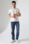 Erkek Çıt Çıt Detaylı Pamuklu Polo Yaka T-shirt