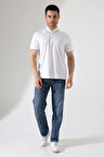 Erkek Çıt Çıt Detaylı Pamuklu Polo Yaka T-shirt