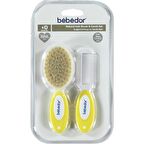 Bebedor Doğal Kıl Fırça ve Tarak Seti - Sarı