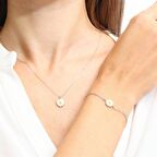 Trend Tasarım Papatya Gümüş Kolye Ve Bileklik İkili Set