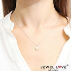 TREND TASARIM MİNELİ PAPATYA GÜMÜŞ KOLYE