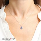 PIRLANTA MONTÜR TASARIM DAMLA NAZAR GÜMÜŞ KOLYE