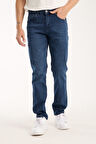 Erkek Kot Pantolon Jean Regular Fit Pamuklu Esnek Straight Leg Denim - %98 Pamuk 52 Lycra