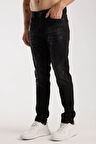 Erkek Slim Fit Esnek Kumaş, %98 Pamuklu Dar Kalıp Jean 