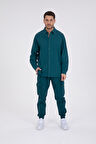 %100 Pamuk, İp Bağlamalı Kargo Jogger + Gabardin Gömlek Takım