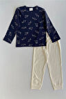 Balık Desen Erkek Çocuk Pijama Takımı