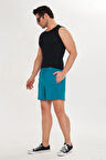 Erkek StretchFit İçi Astarlı Esnek Sporcu Şortu Siyah 2658-S
