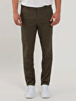 Dufy Haki Erkek Slim Fit Petek Desenli Casual Pantolon - 103212