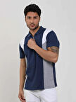 Dufy Lacivert Erkek Slim Fit Düz Polo Yaka Tshirt - 105264