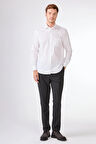 Beyaz Erkek Regular Fit  Wilson Yaka Uzun Kol Gömlek - 79176