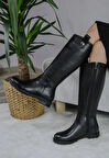 Kadın Milano Diz Boyu Çizme  siyah cilt