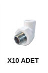 PPRC Dış Dişli Dirsek 25 3/4 10 Adet