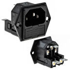 PowerMaster IC-213B C14 Power Şase Çift Fuselli Kulaklı