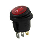 IC-131W Yuvarlak 220 Volt Işıklı Su Geçirmez On/Off Anahtar