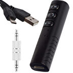 Powermaster BT-801 Oto Araç Bluetooth Aux Müzik Alıcı Çevirici Kiti
