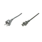 Digitus  AK-440103-018-S 1,8m Yonca güç kablosu